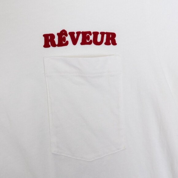 Sandro Reveur White Pocket T Shirt ASO Jimin BTS Fits Oversized M/L Unisex - Picture 7 of 13